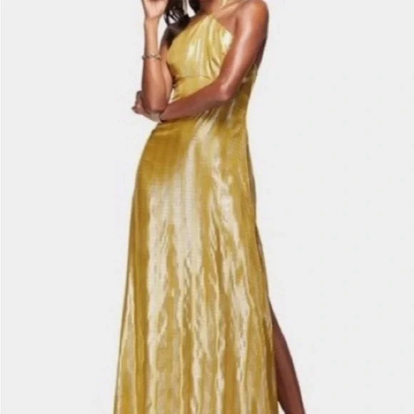 Ramy Brook Amarynthia Halter Maxi Dress for Women in Gold - 00
